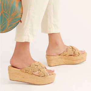 Free People Highline Platform Wedge Heel Sandals - EU  40